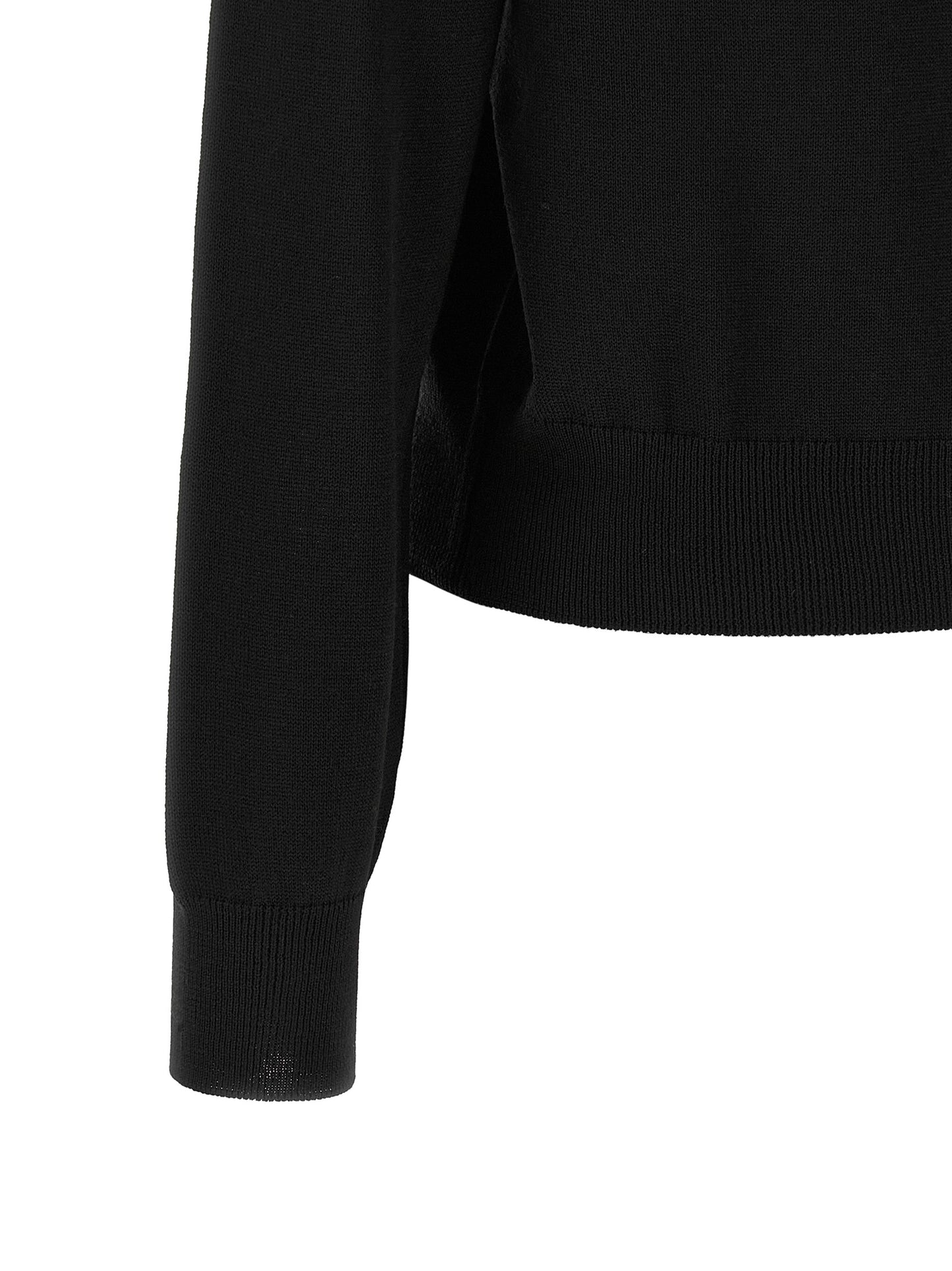 Black Wool Cardigan