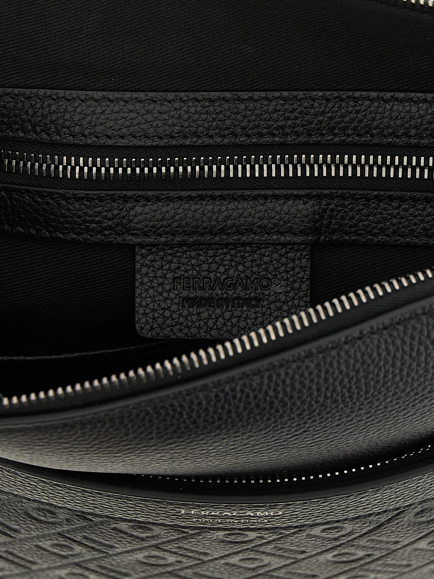Black Calfskin Crossbody Bag