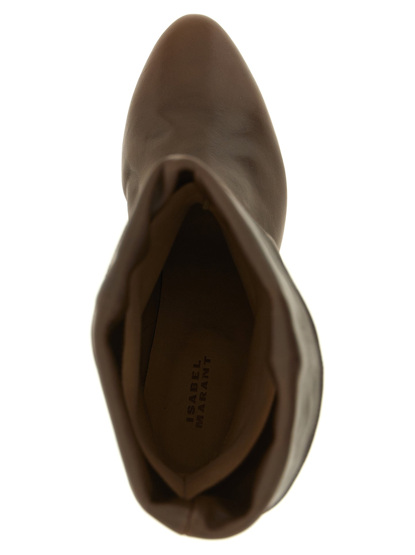 Brown Cowhide Ankle Boots