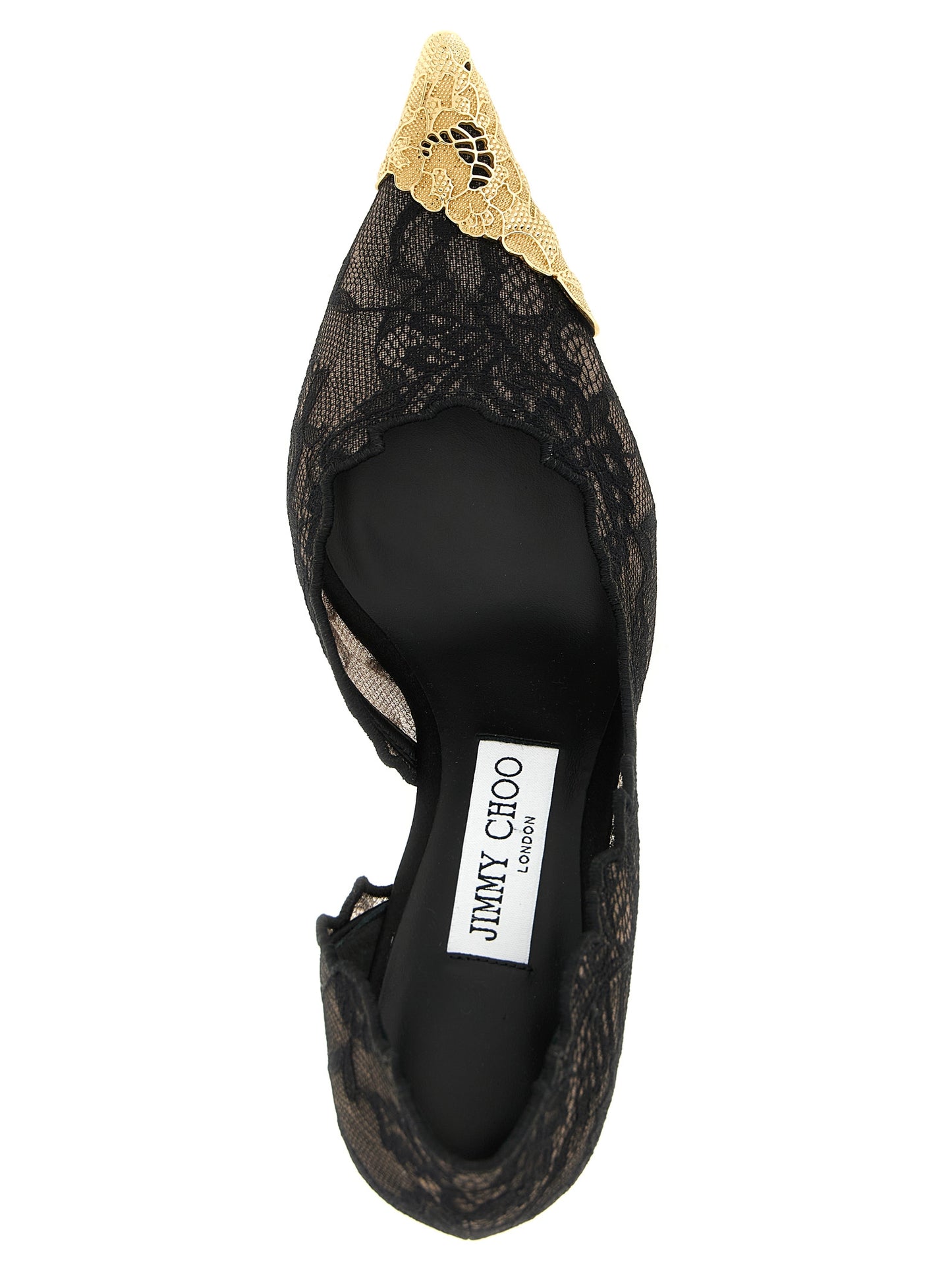 Black Tencel Mid Heel Pumps