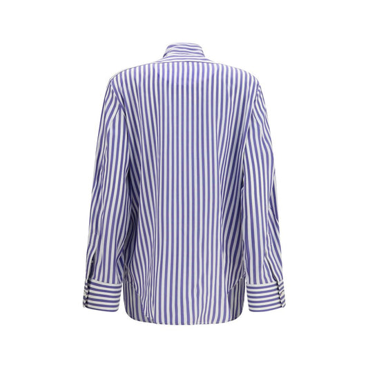 Blue Silk Blouse