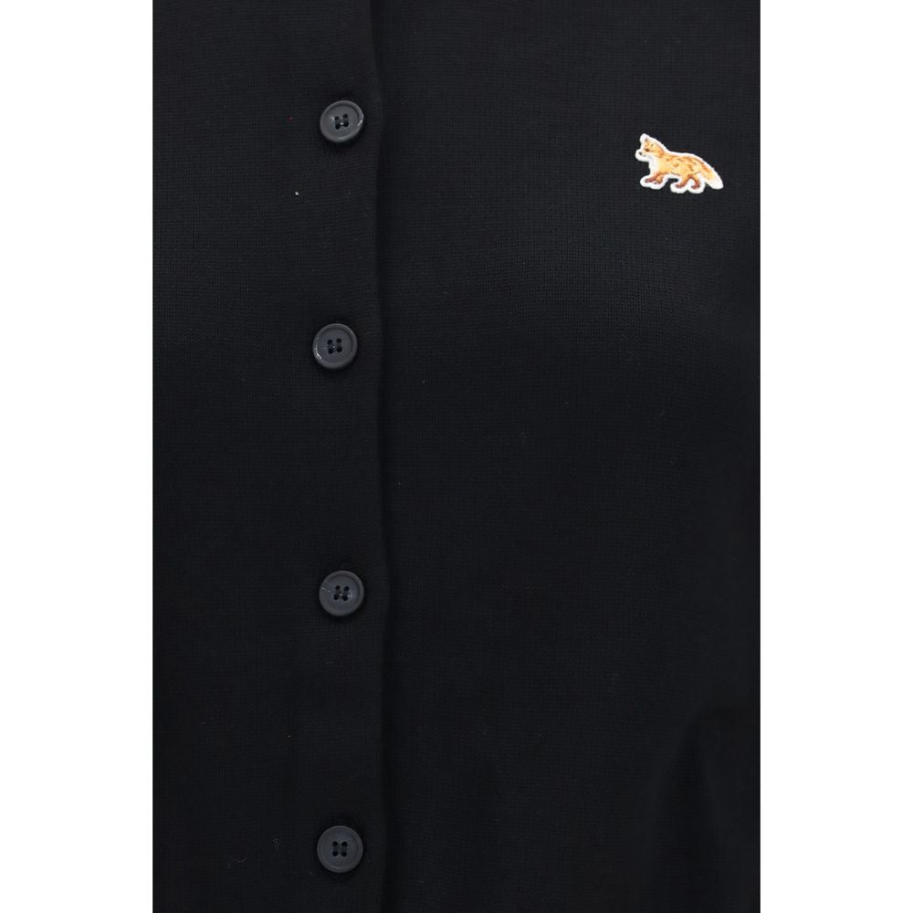 Black Cotton Cardigan