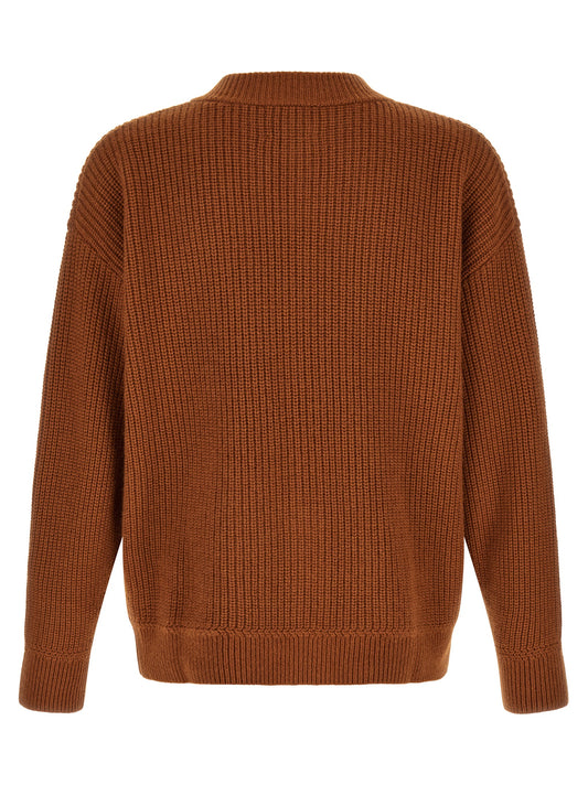 Brown Merino Wool Cardigan