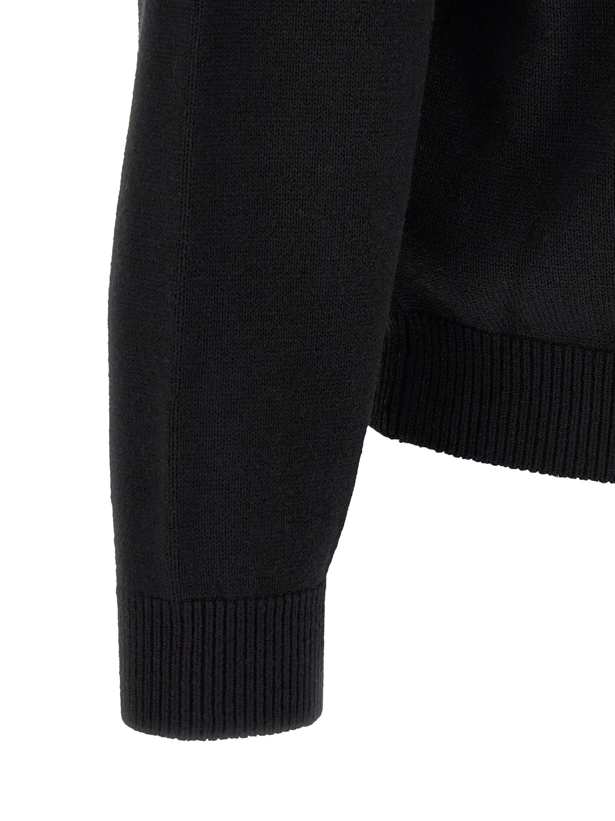 Black Cotton Sweatshirt