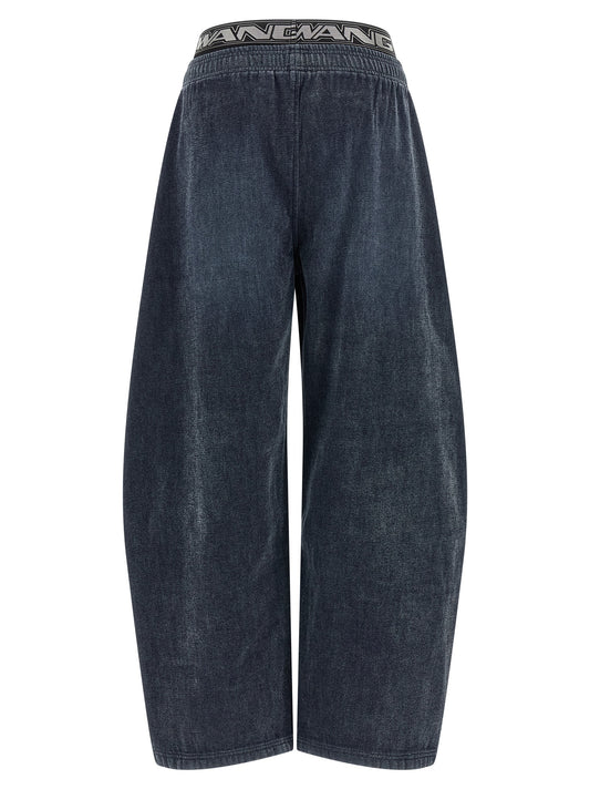 Black Cotton Casual Pants