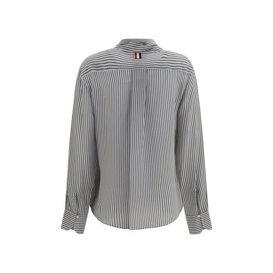 Gray Silk Pattern Shirt