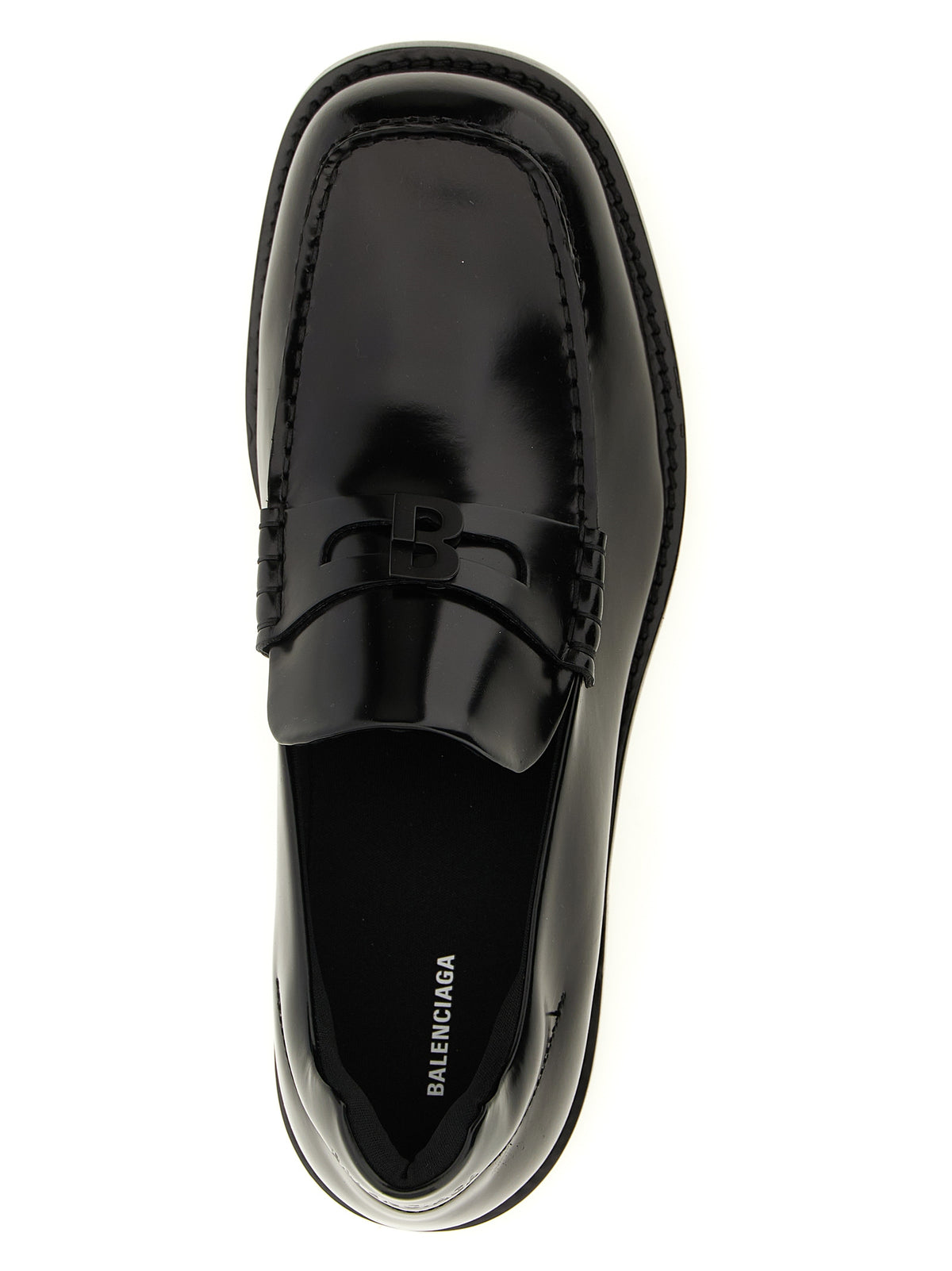 Black Calfskin Slip-On Loafers