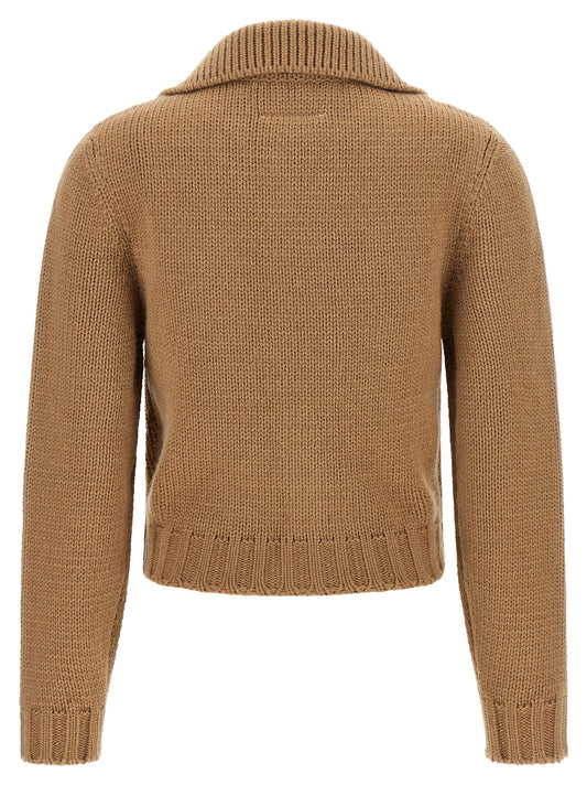 Beige Wool Cardigan