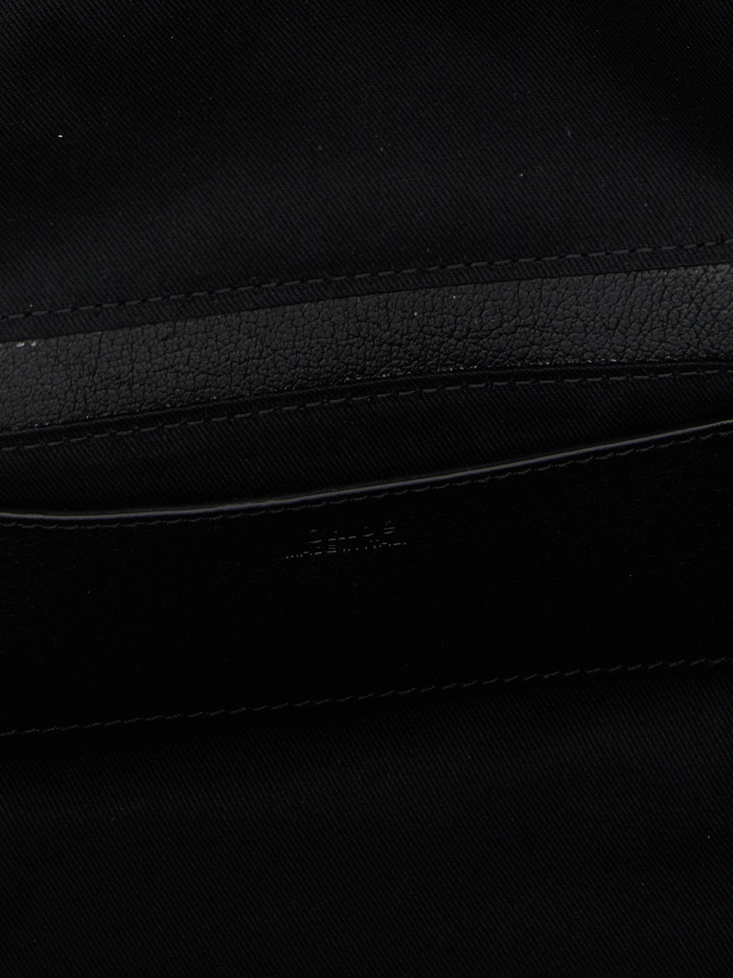 Black Buffalo Leather Shoulder Bag