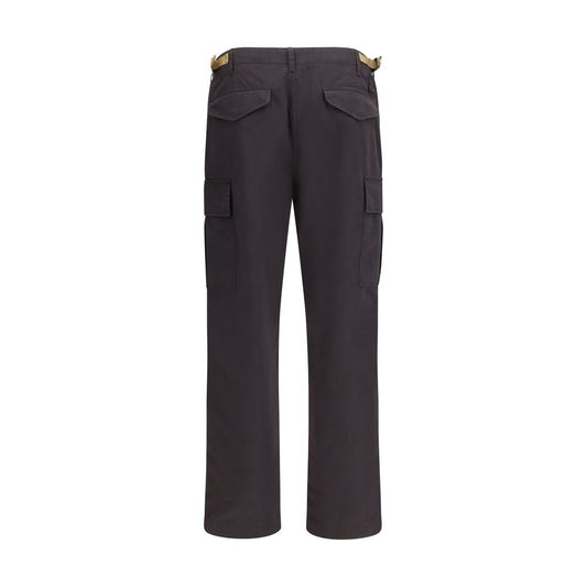 Brown Cotton Cargo Pants