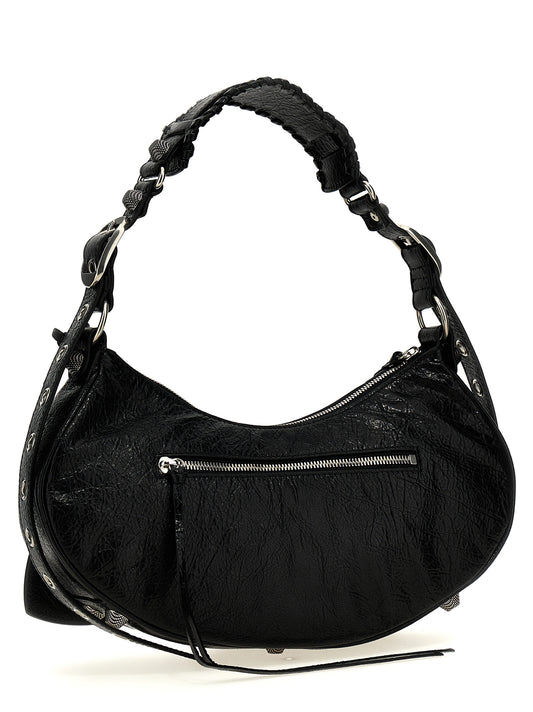 Black Lamb Leather Shoulder Bag