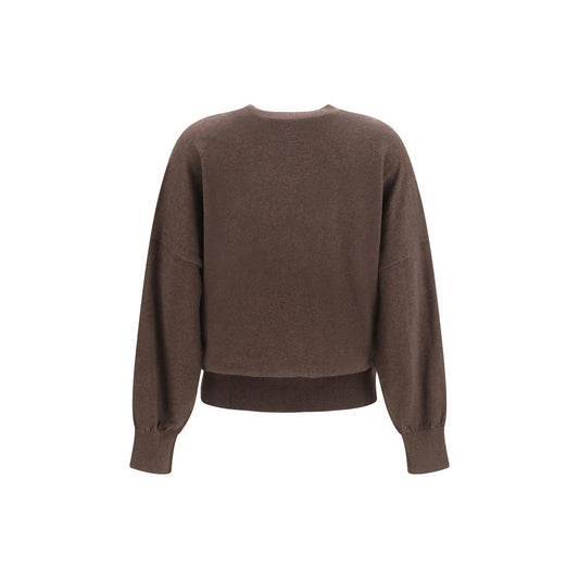 Brown Cotton Sweatshirt