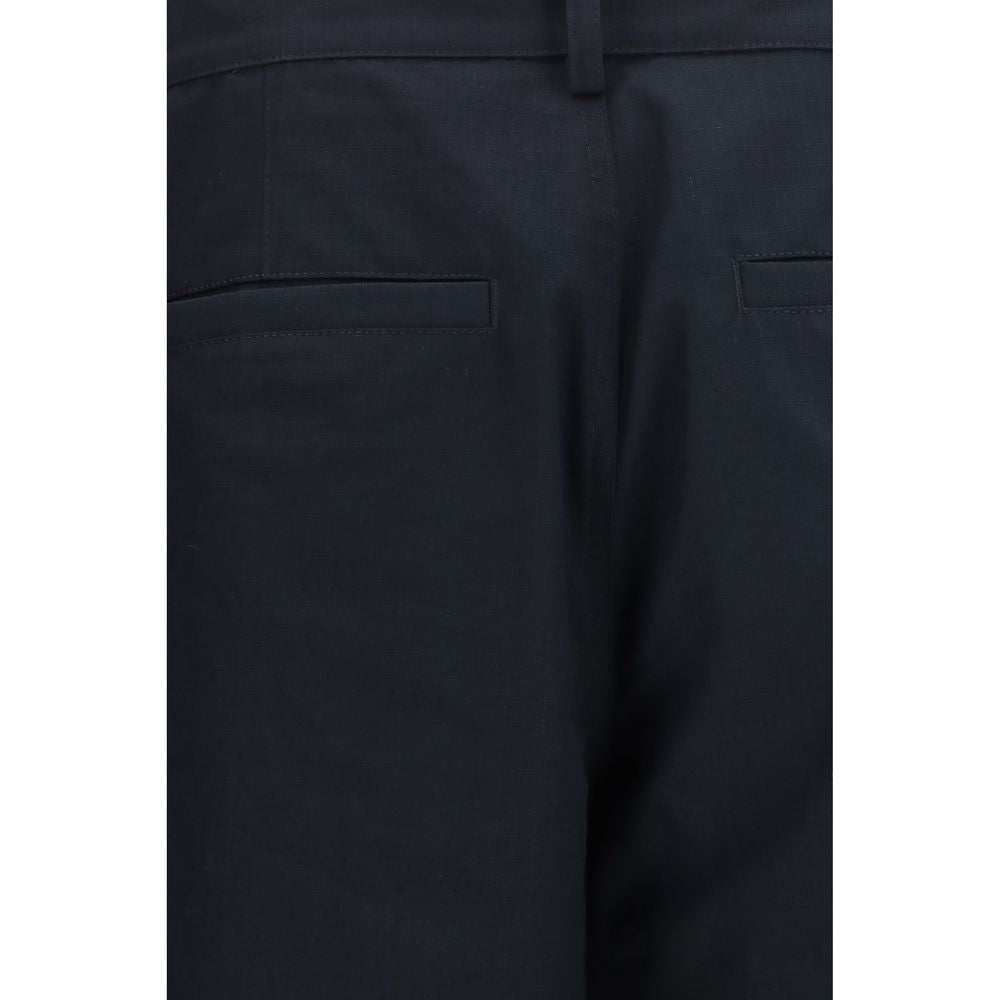 Black Cotton Cargo Pants