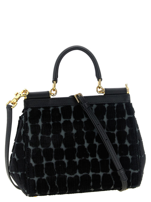 Black Cotton Handbag