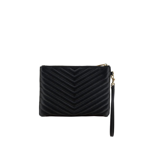 Black Calf Leather Bos Taurus Clutch Bag