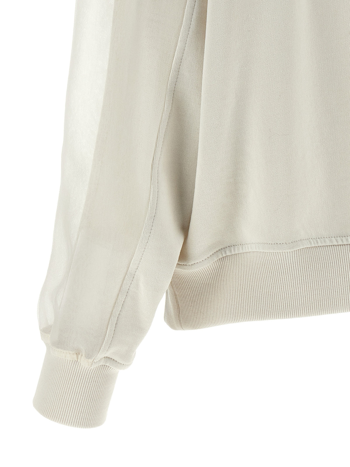 White Cotton Sweatshirt