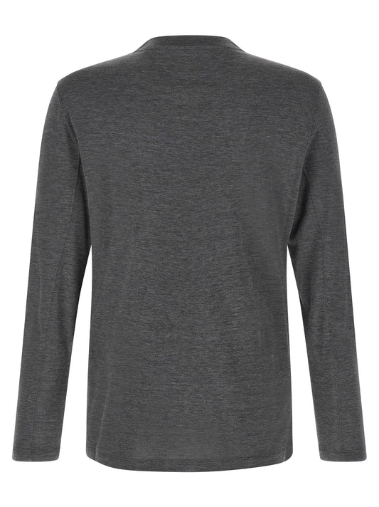 Gray Silk T-Shirt