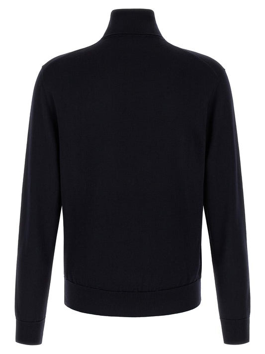 Blue Virgin Wool Cardigan