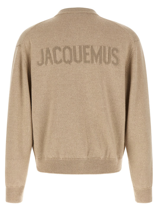Beige Merino Wool Cardigan