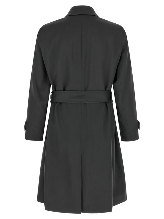 Gray Virgin Wool Coat