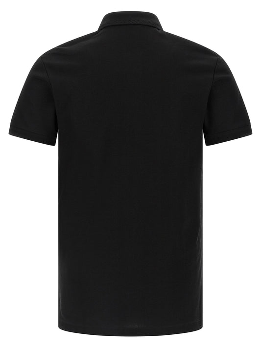 Black Cotton Polo Shirt