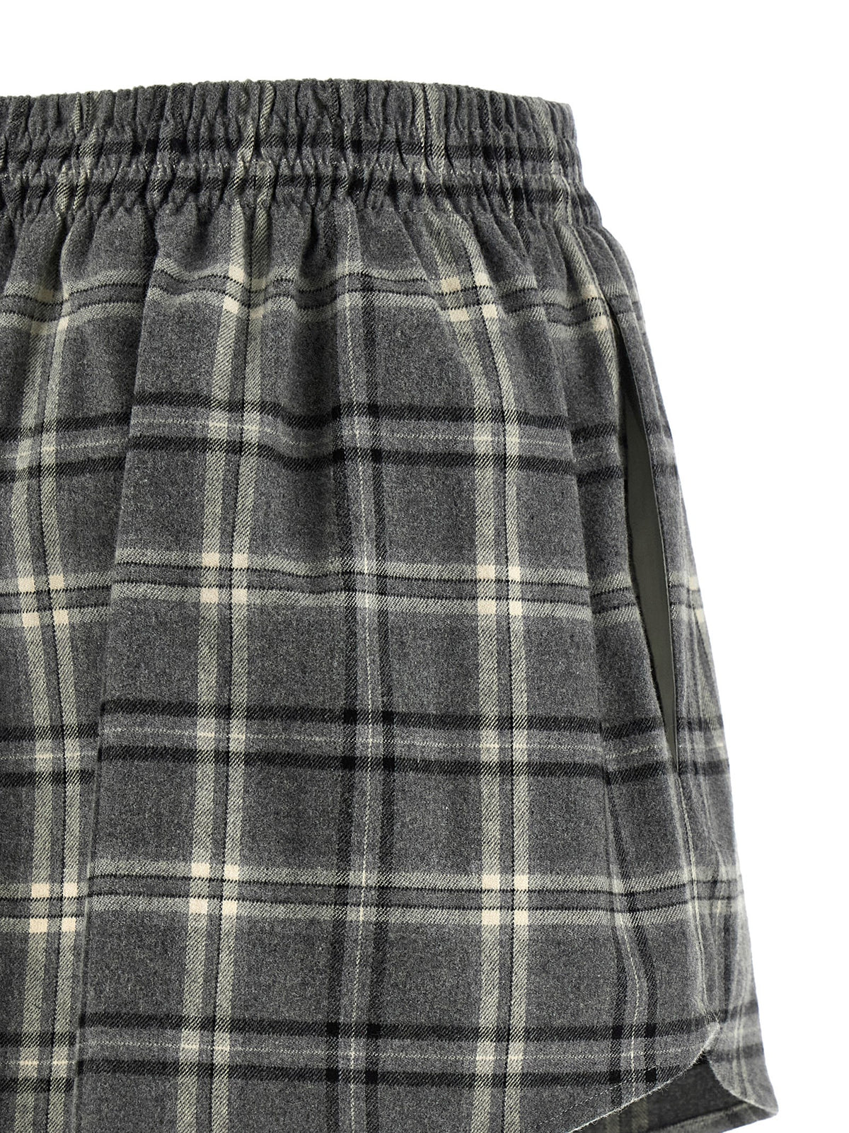 Gray Cotton Long Skirt