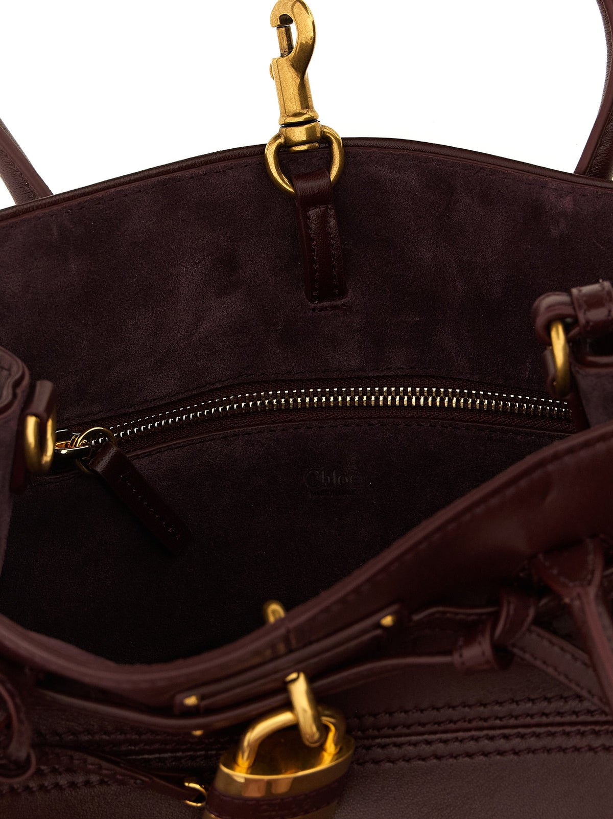 Bordeaux Lamb Leather Shoulder Bag