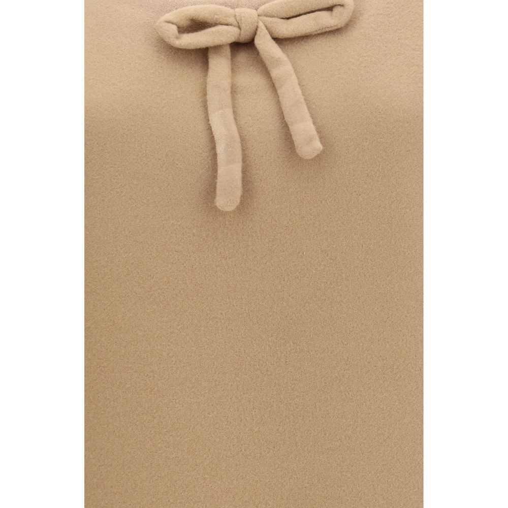 Beige Wool Oves Aries Casual Dress