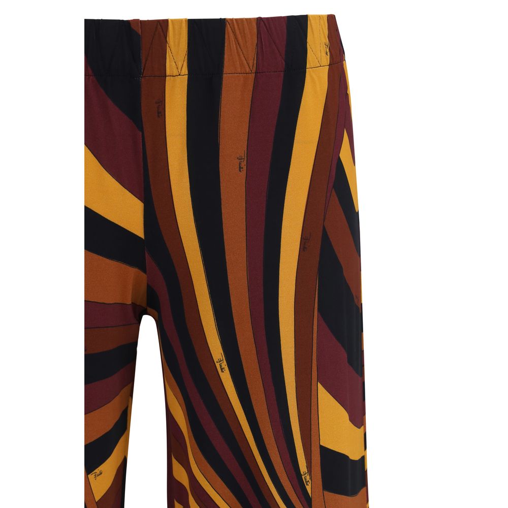 Multicolor Viscose Casual Pants