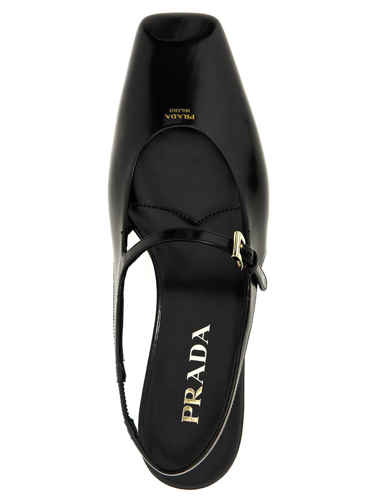 Black Calfskin Ballet Flats