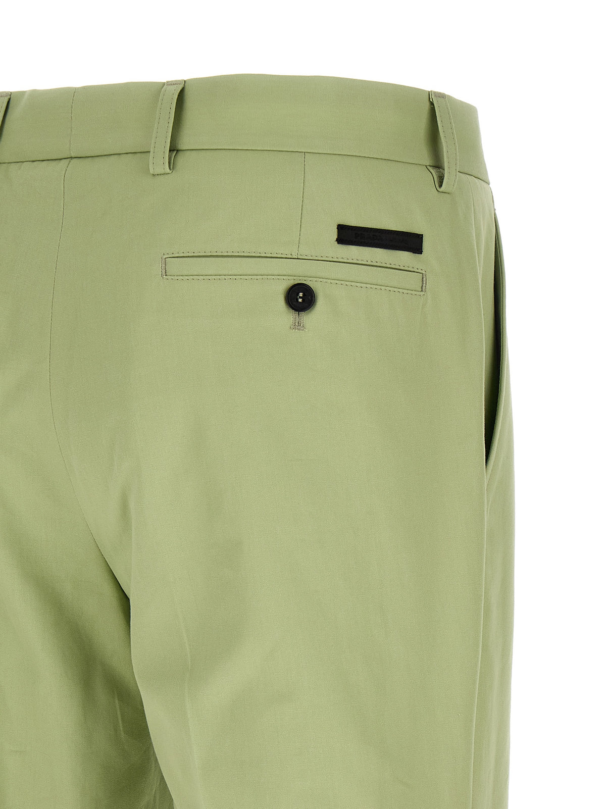 Bicolor Cotton Casual Pants