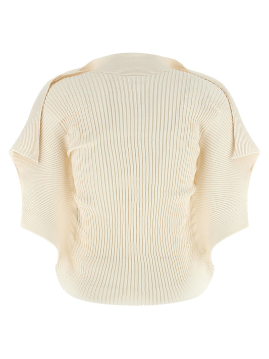 White Polyester Shortsleeve Shirt