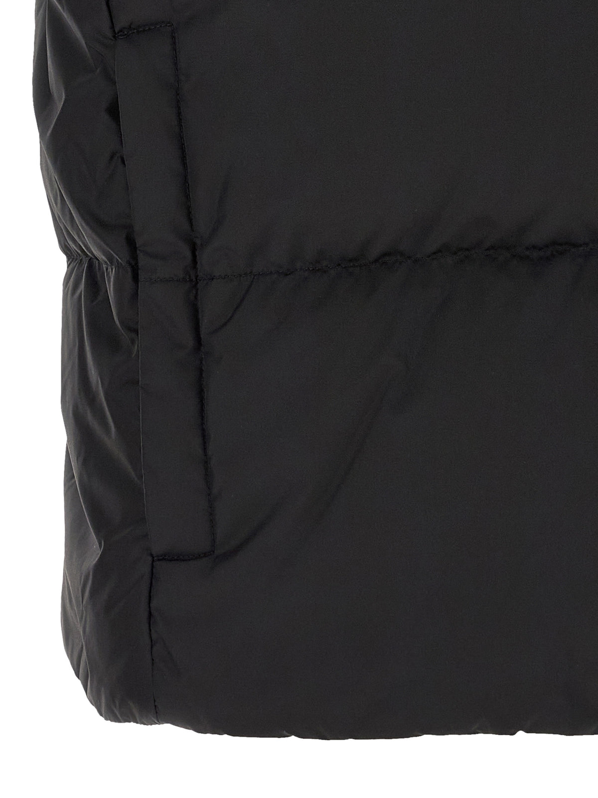 Black Polyamide Sleeveless Jacket
