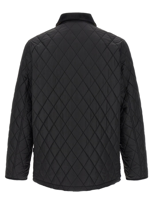 Black Polyamide Full-Length Jacket