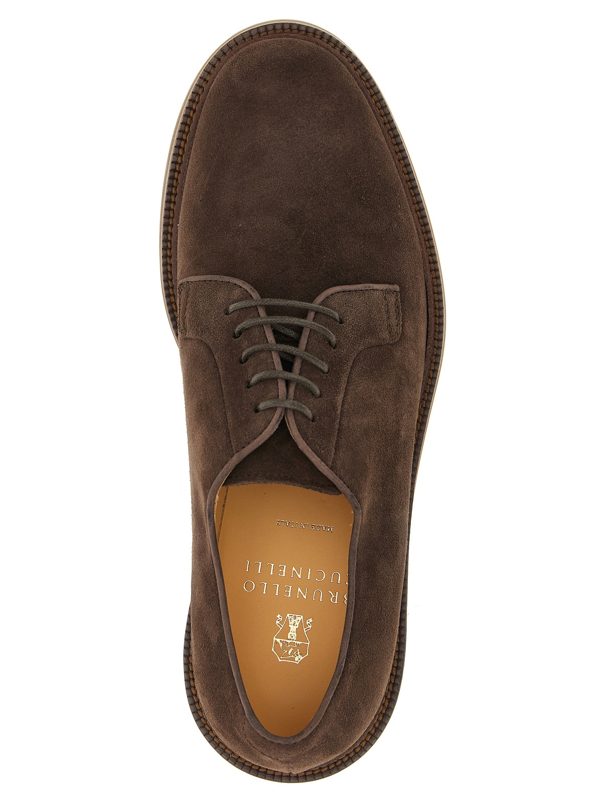 Brown Calfskin Oxfords And Derbies