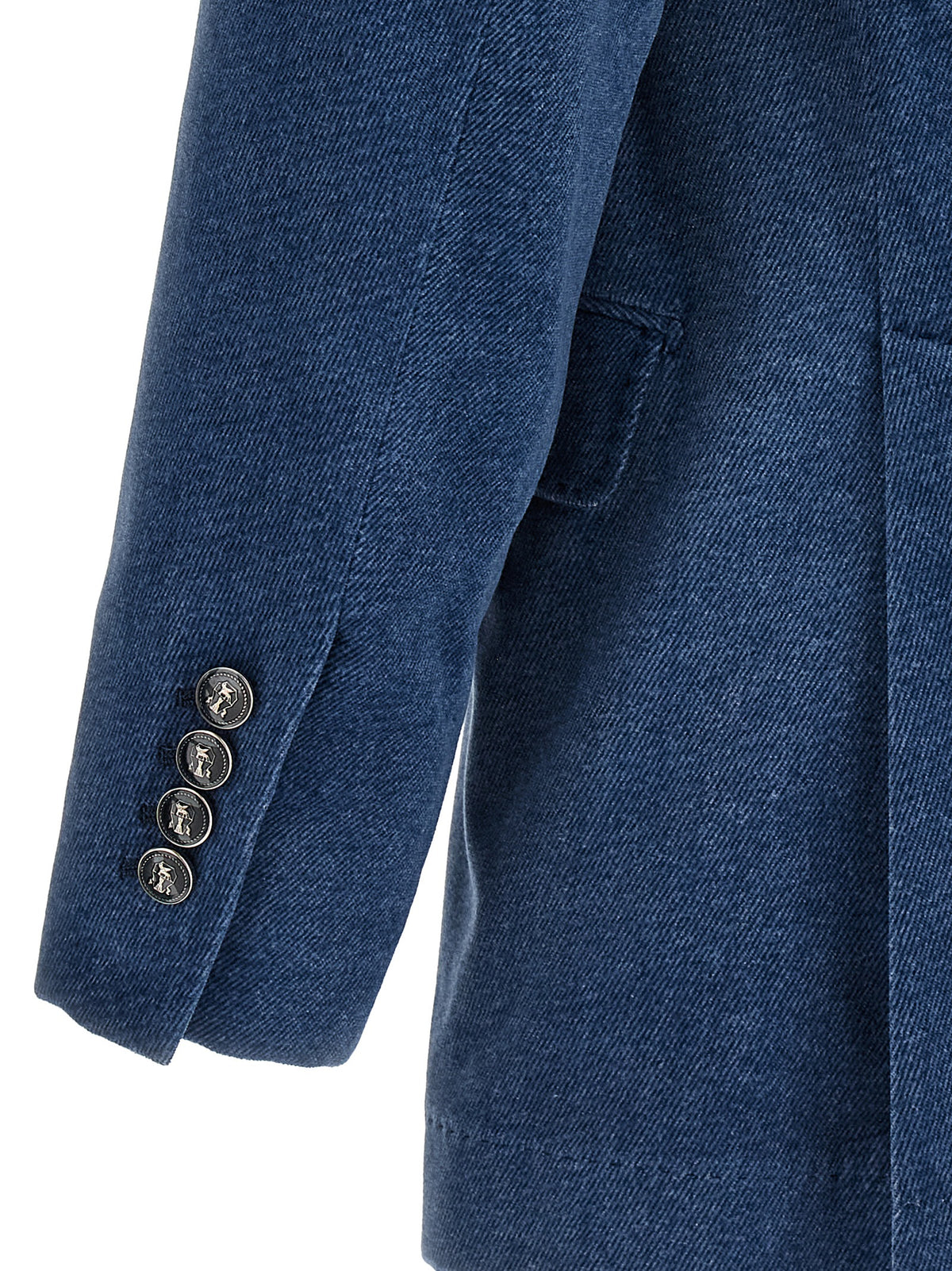 Blue Cotton Blazer