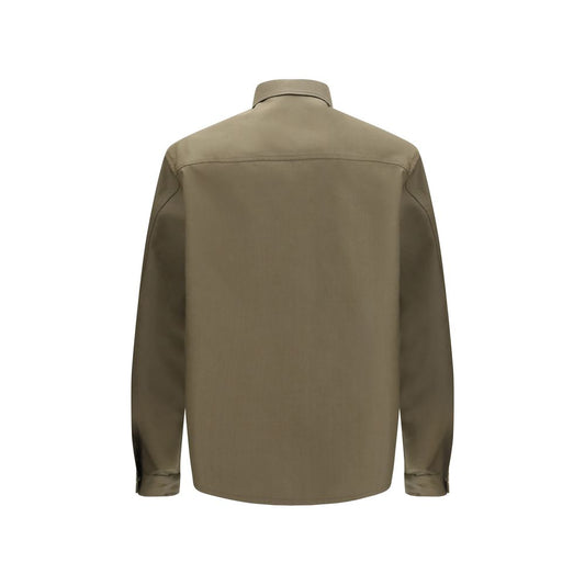 Bicolor Polyester Full-Length Jacket
