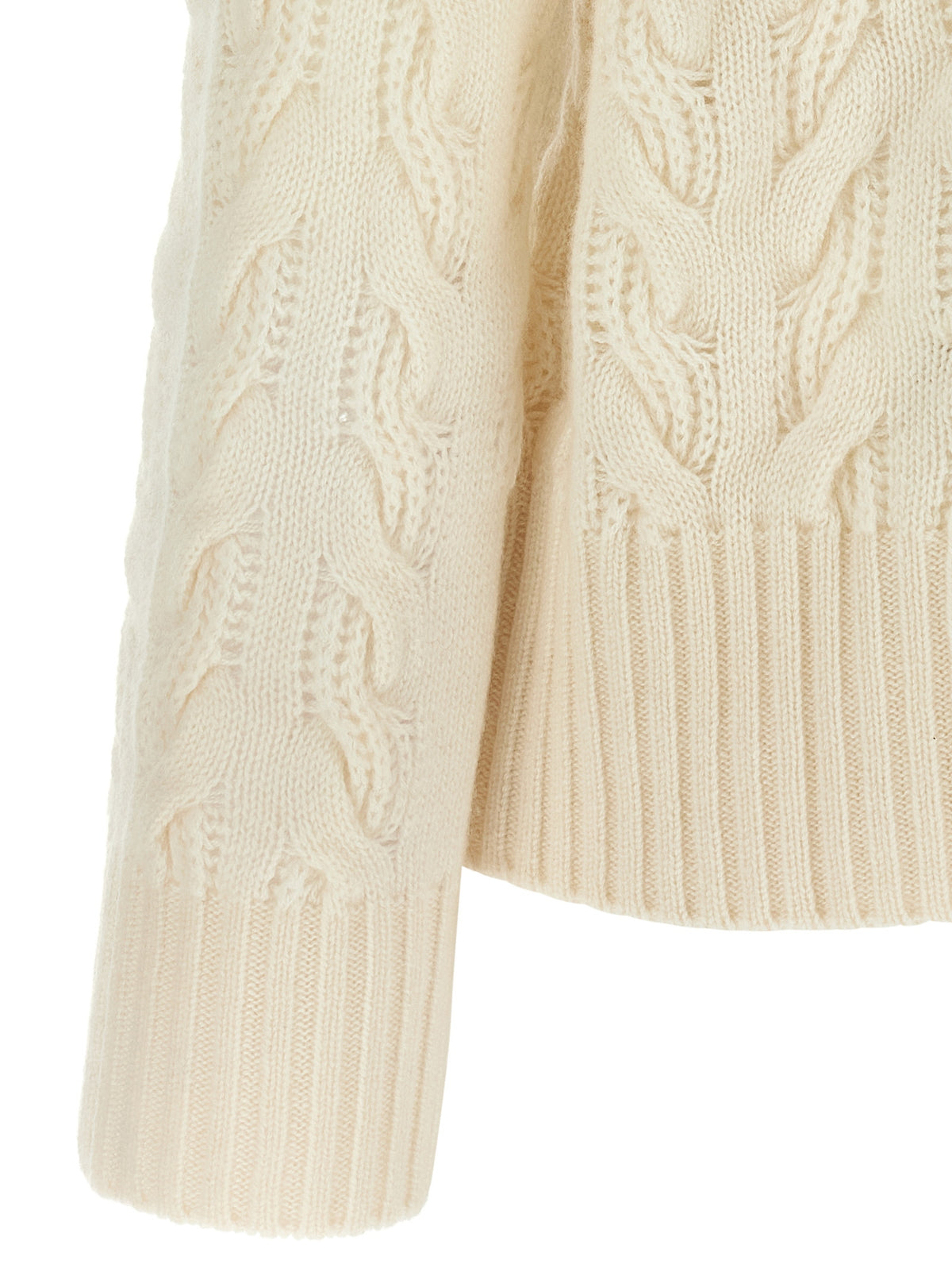 White Wool Cardigan