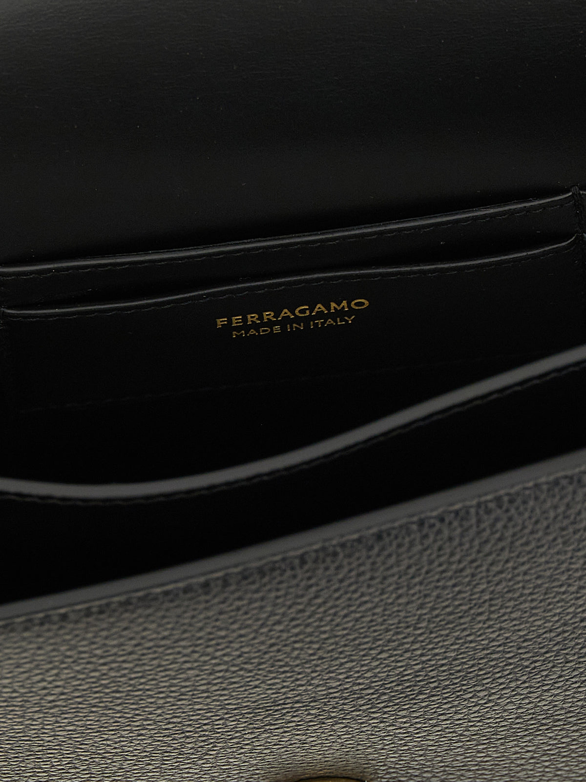 Black Calfskin Crossbody Bag
