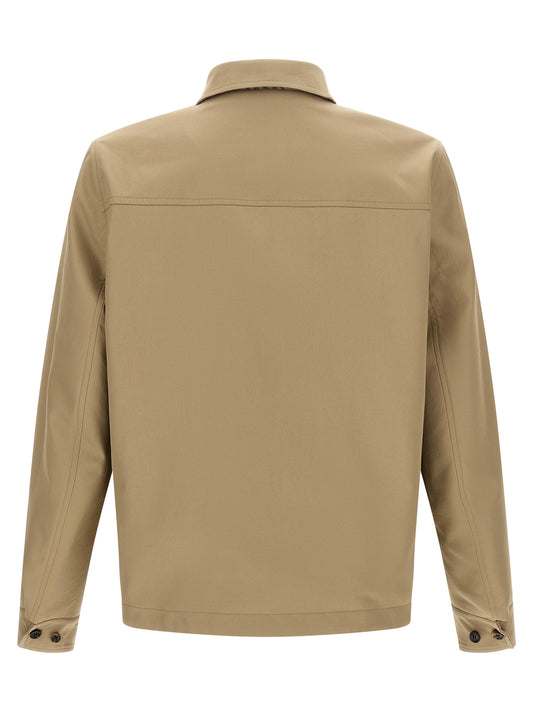 Beige Wool Shell Jacket