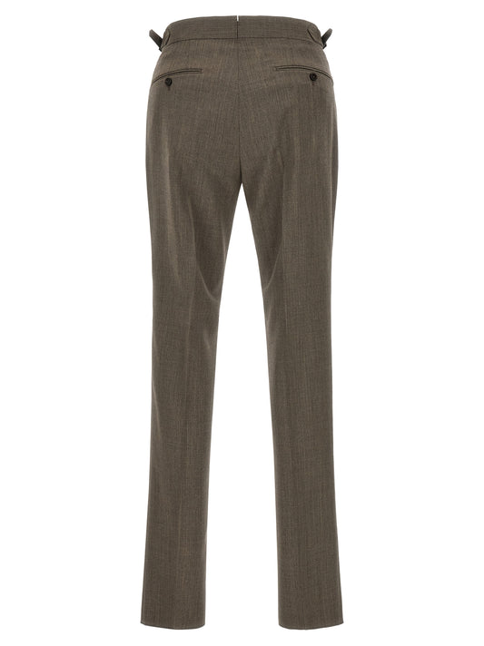 Brown Wool Dress Pants