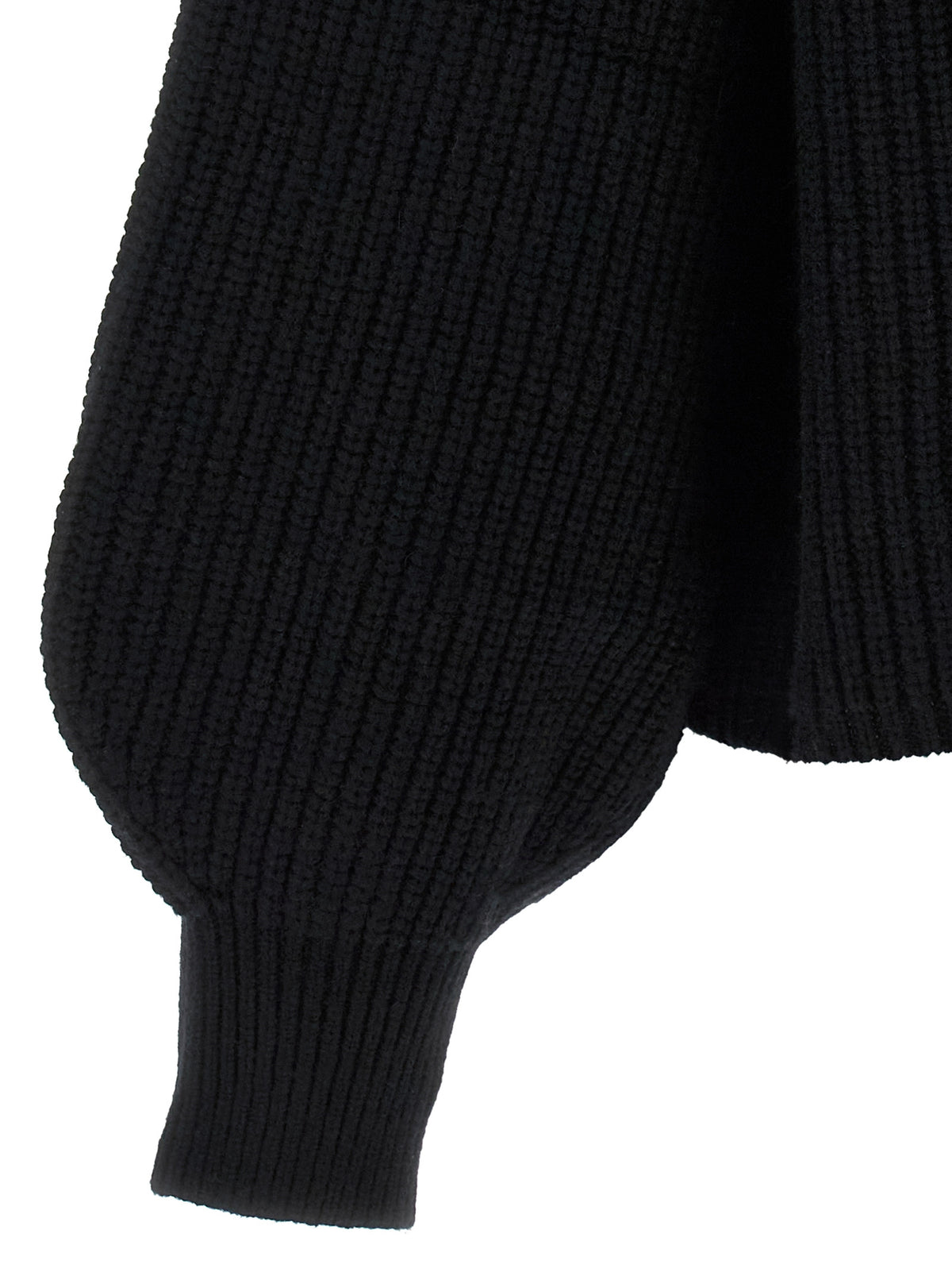 Black Wool Cardigan