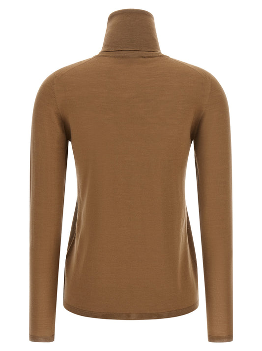 Beige Virgin Wool Cardigan