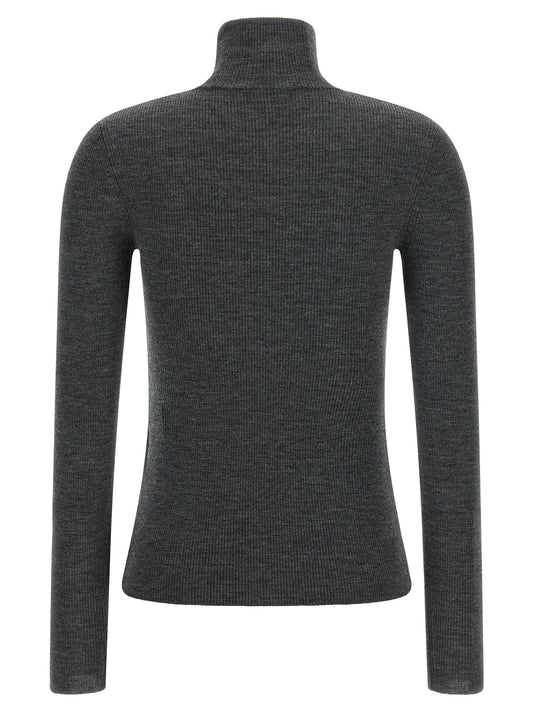 Gray Virgin Wool Cardigan