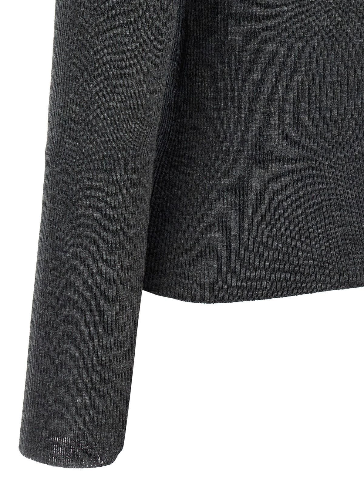 Gray Virgin Wool Cardigan