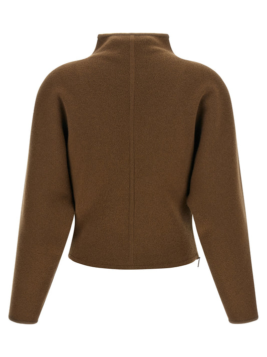 Brown Virgin Wool Cardigan