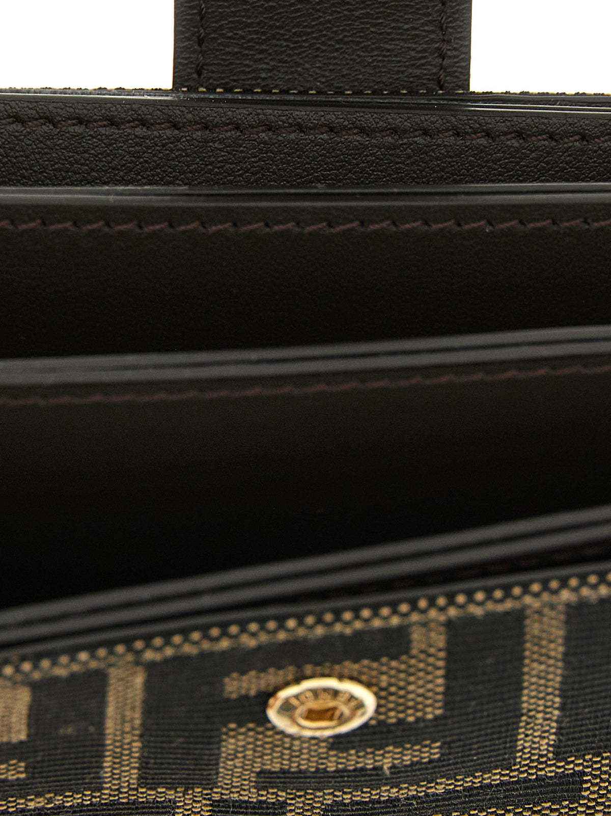 Brown Polyester Cardholder
