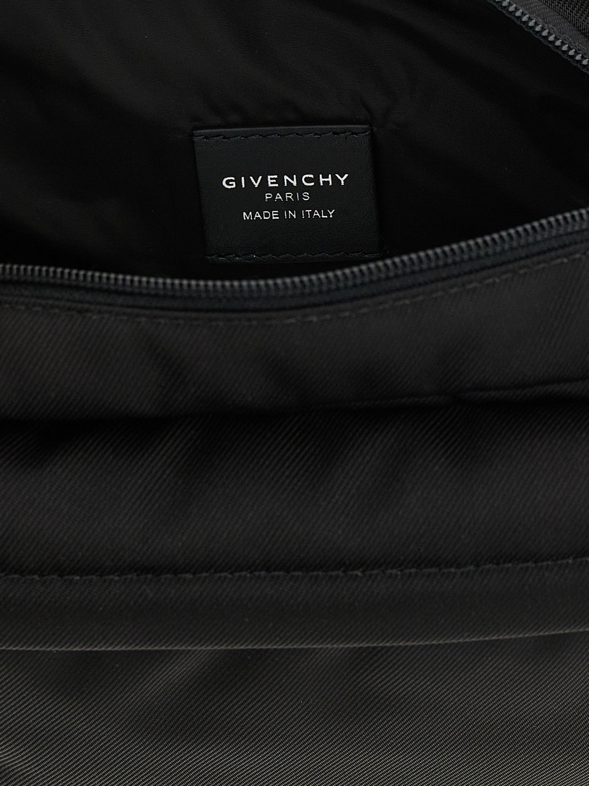 Black Polyamide Crossbody Bag