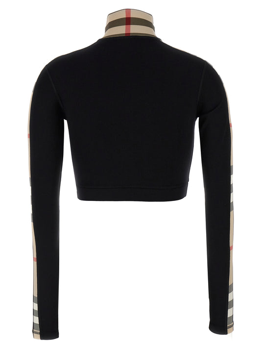 Black Polyamide Sweatshirt