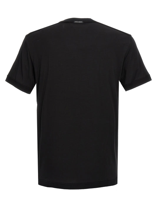 Black Viscose T-Shirt